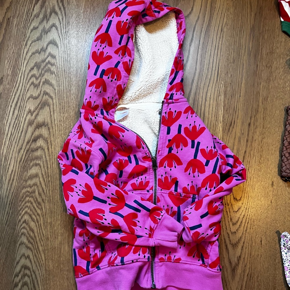 Pink and Red Floral Hoodie, Hanna Andersson